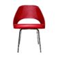 Tania Cafe Side Chair Chrome Red