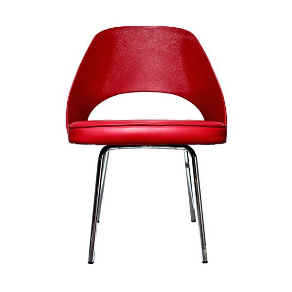 Tania Cafe Side Chair Chrome Red