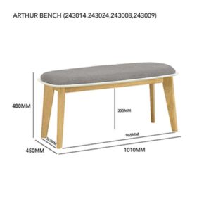 Arthur Bench Natural Dolphin