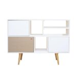 Locke Tall Sideboard Natural White