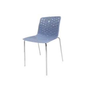 Tanis Dining Chair Chrome Grey