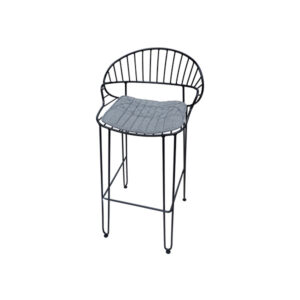 Teldi Bar Chair Black Grey