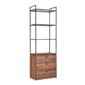 Bookcase A2058 Walnut Black