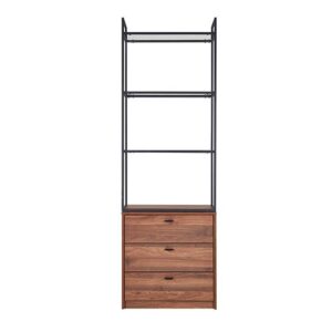 Bookcase A2058 Walnut Black