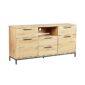 LIN Sideboard Dark Oak Black