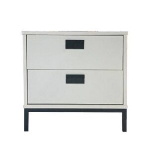 Luna Nightstand White Black