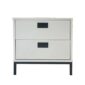 Luna Nightstand White Black