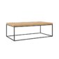 Lap Coffee Table Black Dark Oak