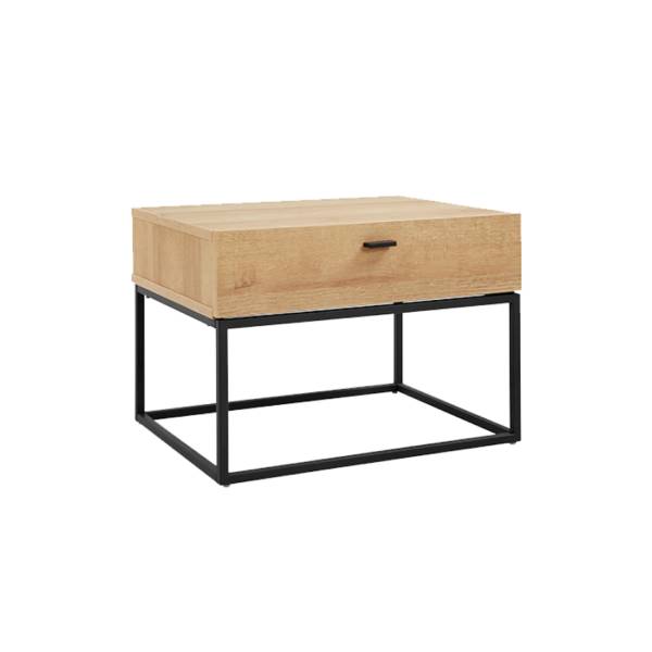 Lor Night Table Black Dark Oak