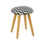 Poppy Stool Natural Black