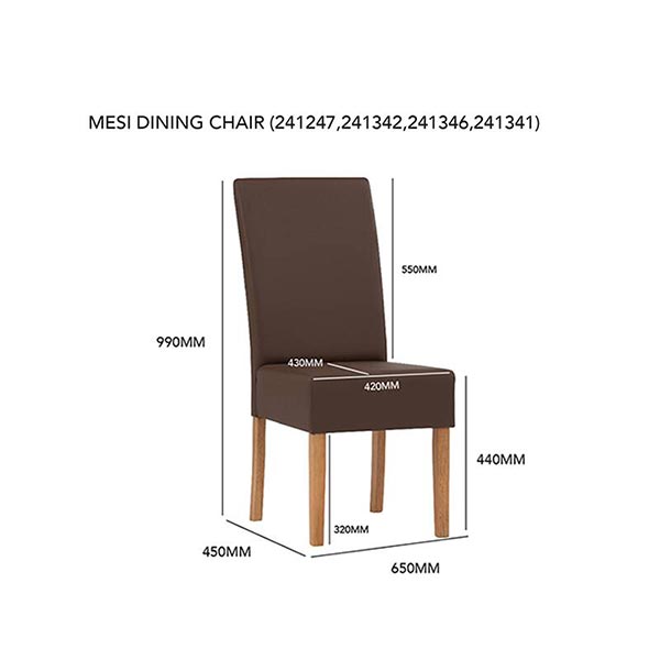 Mesi Dining Chair Cocoa Chestnut