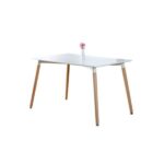 Ceon Dining Table Beech White 4seater