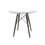 Cetre Dining Table Beech White 4seater