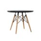 Cetre Dining Table Beech Black 4seater