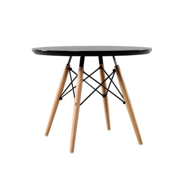 Cetre Dining Table Beech Black 4seater