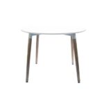 Ceven Dining Table Beech White 4seater