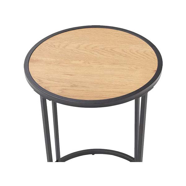 Bradford Lamp Table Black Oak