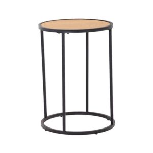 Bradford Lamp Table Black Oak