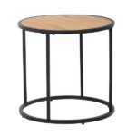 Bradford Lamp Table Matt Black Oak