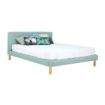 Zeus Bed Natural Sea Green King