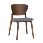 Fabiola Dining Chair Walnut Dim Grey