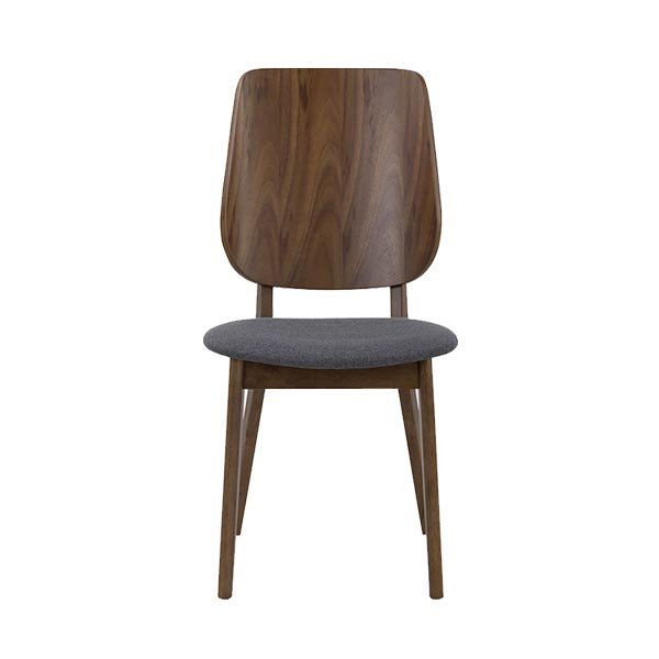 Lotfi Dining Chair Cocoa Battleship Grey