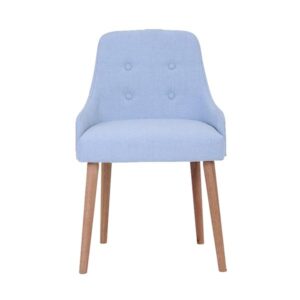 Caitlin Dining Chair Natural Pale Blue