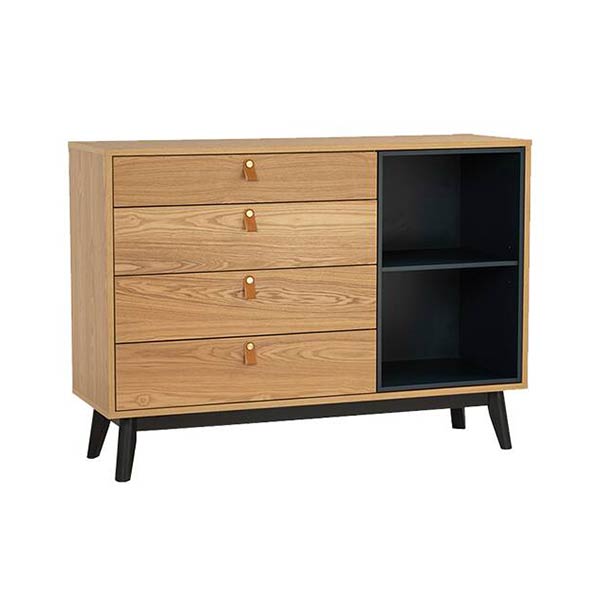 Castor Sideboard Black Natural