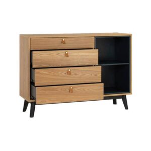 Castor Sideboard Black Natural