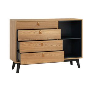 Castor Sideboard Black Natural
