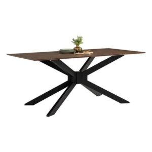 Gerald Dining Table Black Cocoa 6seater