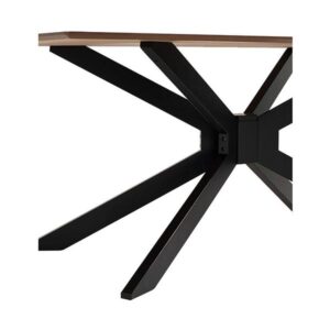 Gerald Dining Table Black Cocoa 6seater