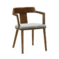 Kasey Dining Chair Walnut Grey