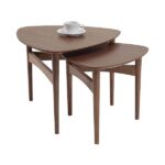 Poet Coffee Table Oak Walnut Setof2