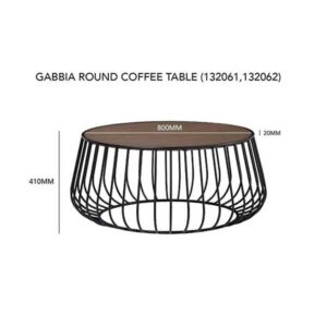 Gabbia Coffee Table Black Cocoa