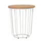 Flux Side Table White Natural