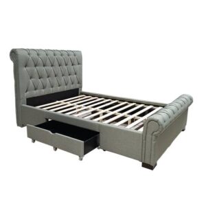 Joseph Bed Cappuccino Grey Double