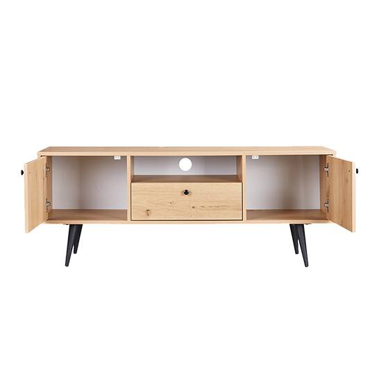 TV Stand A7013A Black Dark Oak