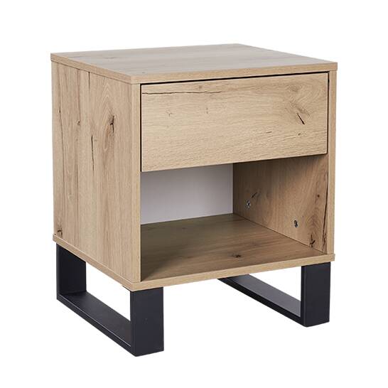 Nightstand NS2113 Black Light Oak