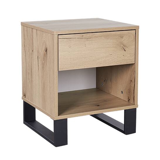 1044243-a Nightstand NS2113 Black Light Oak