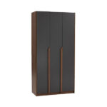 Mando Wardrobe Walnut Black