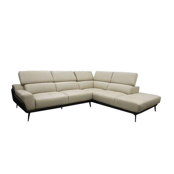 Clarise Right L-Shape Sofa Light Beige