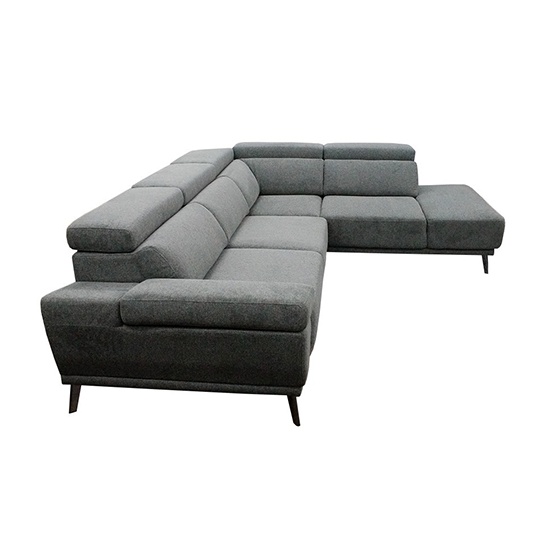 Angeline Left L-Shape Sofa Grey