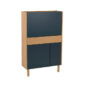 Barton Working Desk Oak Space Blue