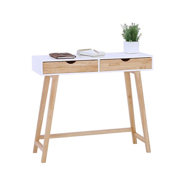 Arsenio Console Table White Natural