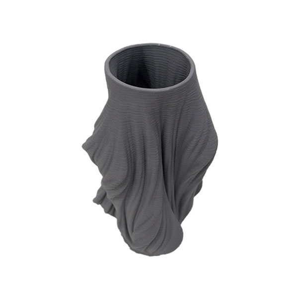 3D Ceramic Vase DE11 Black