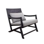 Knight Lounge Chair Black Grey