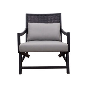 Knight Lounge Chair Black Grey