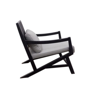 Knight Lounge Chair Black Grey