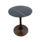 Rock Slab Dining Table Walnut Black